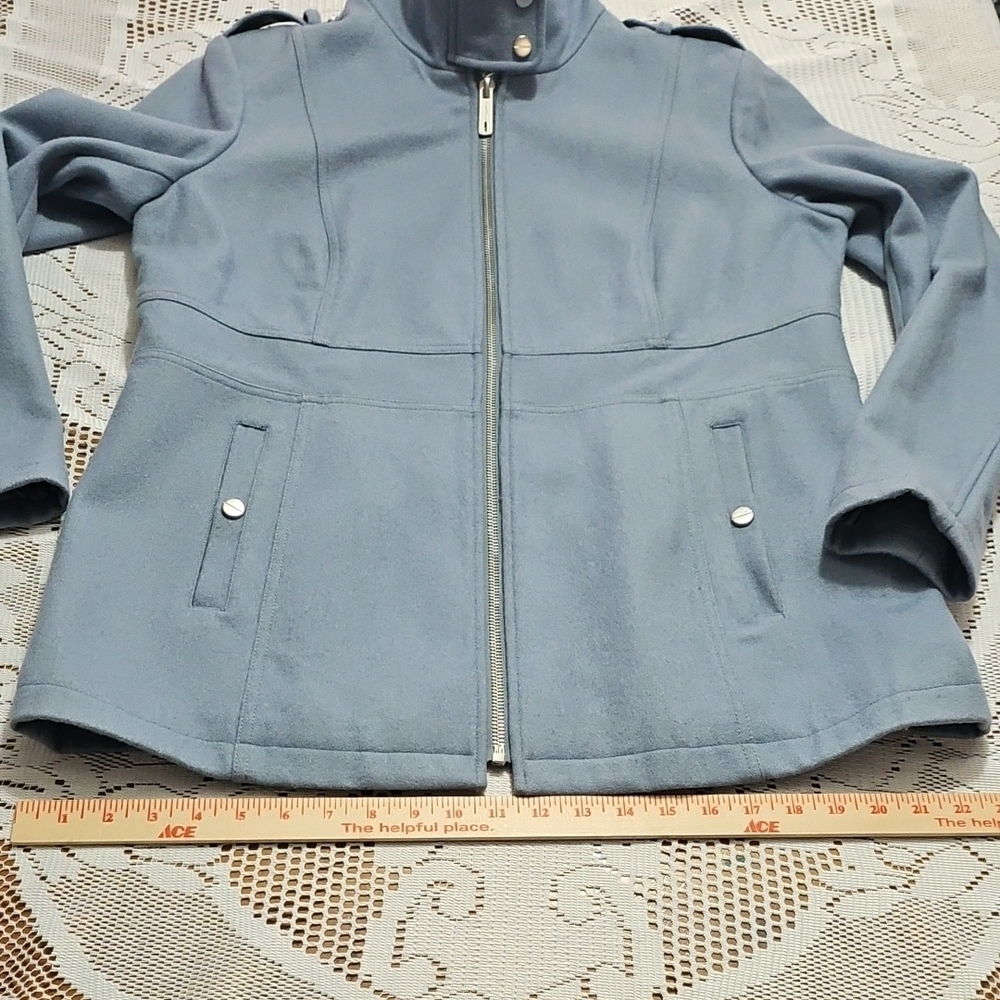 Kenneth Cole New York Blue Pea Coat - Picture 8 of 14